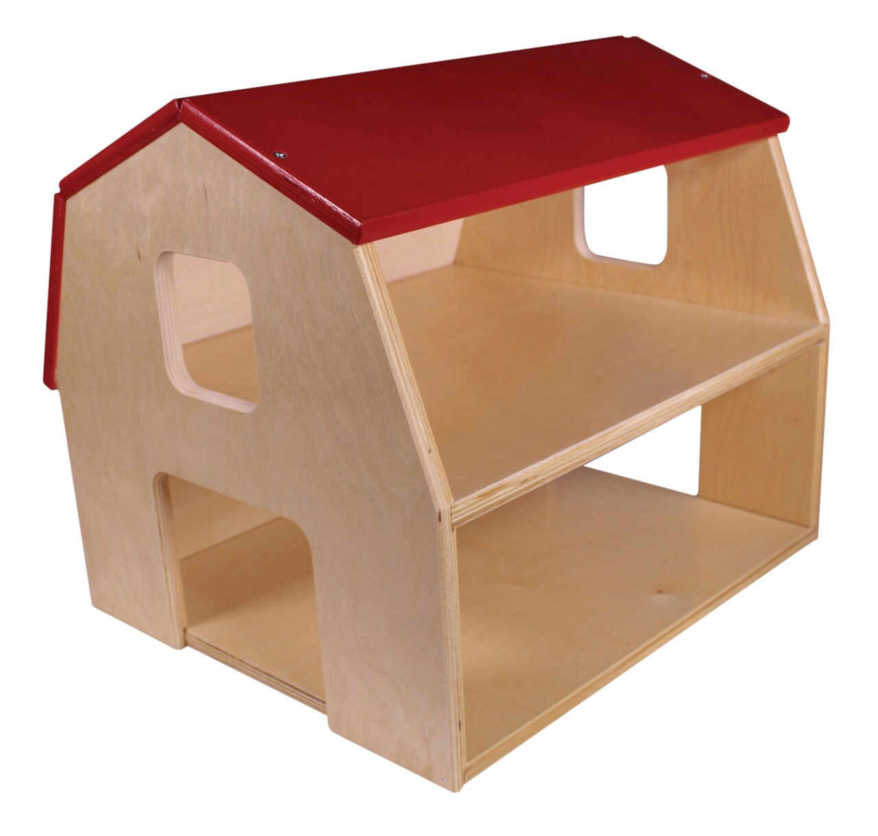 Childcraft Big Red Toy Barn, Wooden, 18-1/4 x 15-5/8 x 15-9/16 Inches